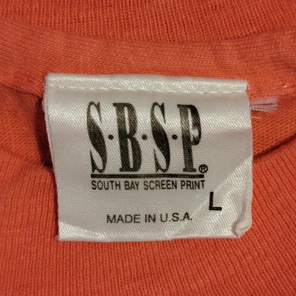 Vintage Golden Door Embroidered Pink Mens T-Shirt 100% Cotton Large - Picture 6 of 7